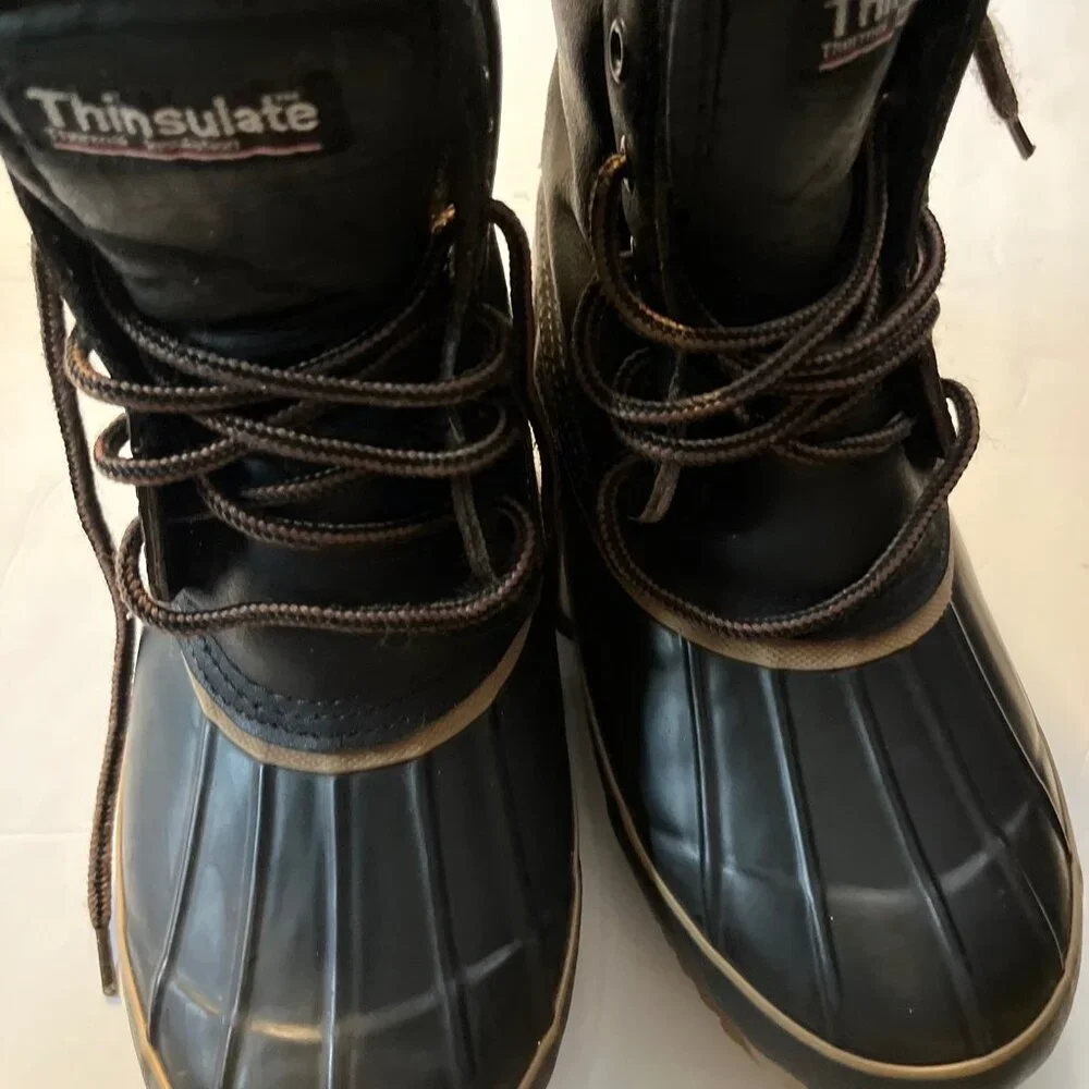 NORTHWEST TERRITORY Leather Upper Winter Snow Boots Thinsulate Men Size 7